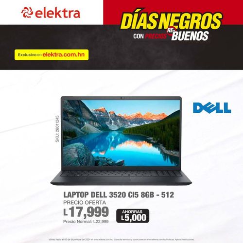 Laptop Dell 3520 CI5 8GB RAM - 512GB