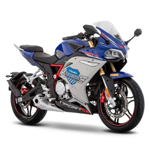 Motocicleta Italika Vort-X R300 Azul con Gris