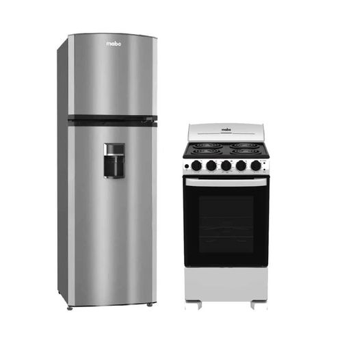 Refrigeradora Mabe 10 Pies + Estufa Eléctrica Mabe 20 Pulgadas