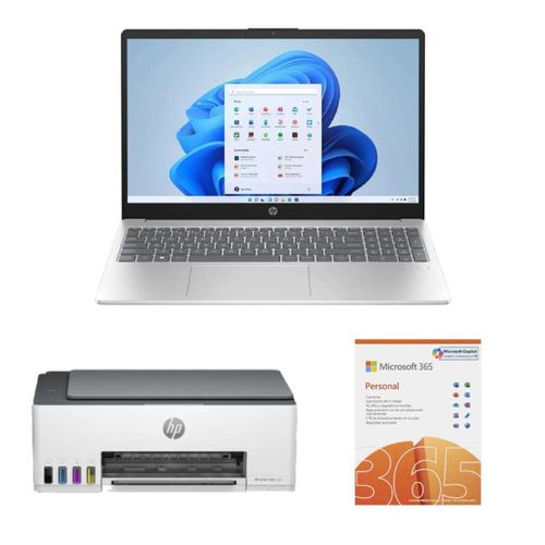 Laptop HP FC0250LA R5 8+512 + Impresora HP + Licencia 365