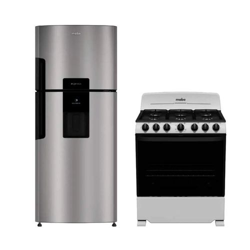 Refrigeradora 15 Pies Mabe + Estufa de Gas Mabe 30 Pulgadas